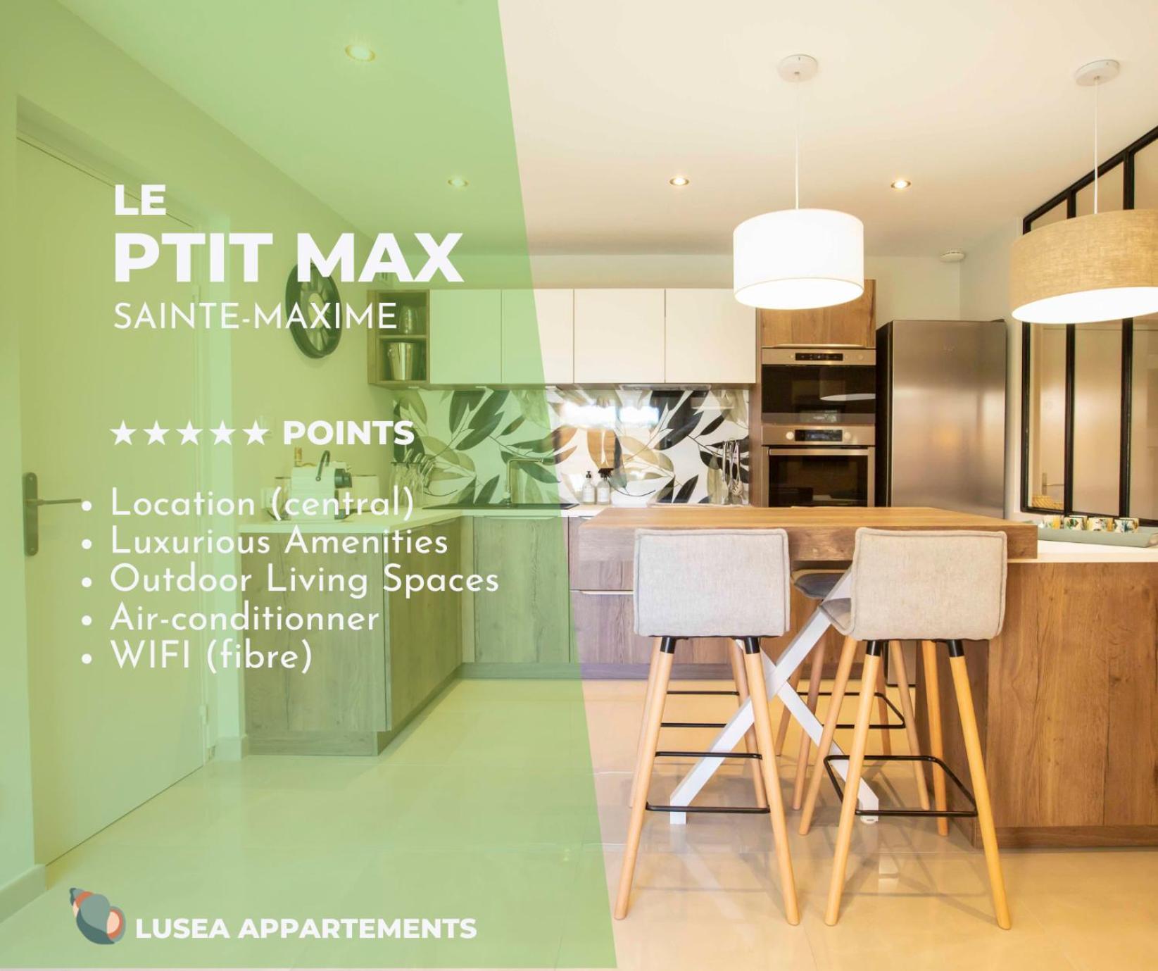 Le Ptit Max Centre Ville - Terrasse 생트막시메 외부 사진